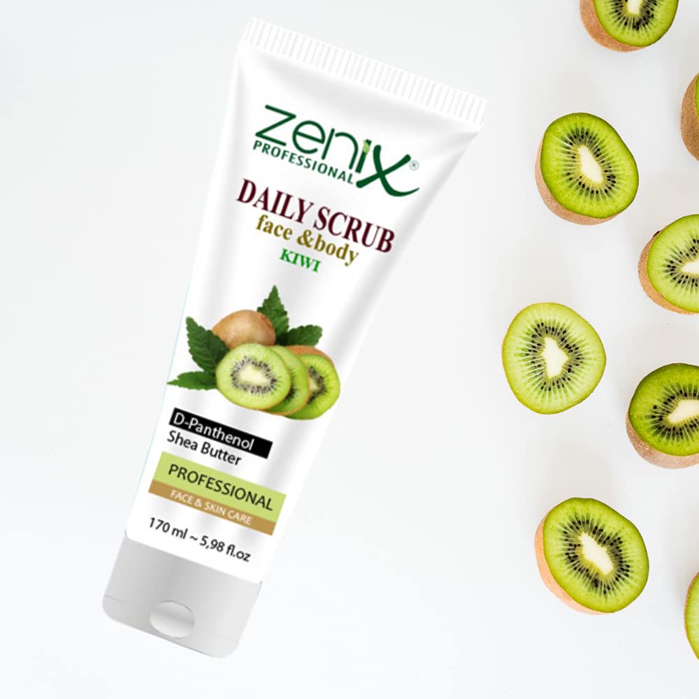 ZENIX DAILY SCRUB FACE AND BODY KIWI 170 ML