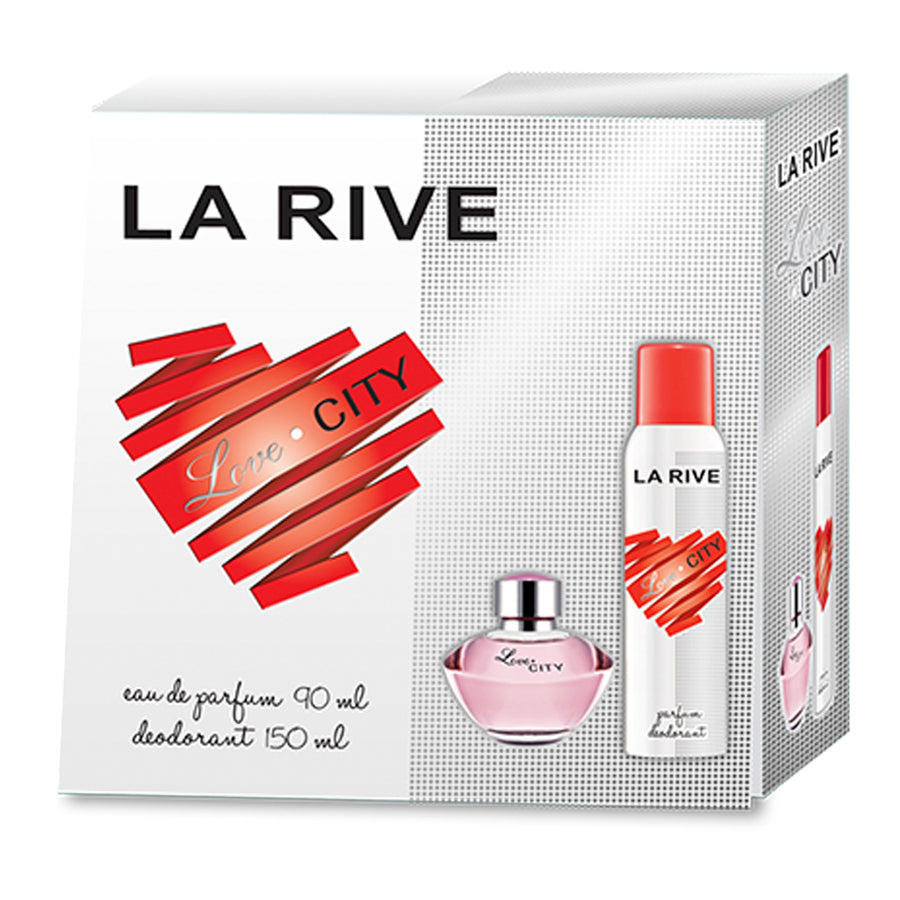 La Rive Love City ( EDP 90ML+ Deodorant 150ML)