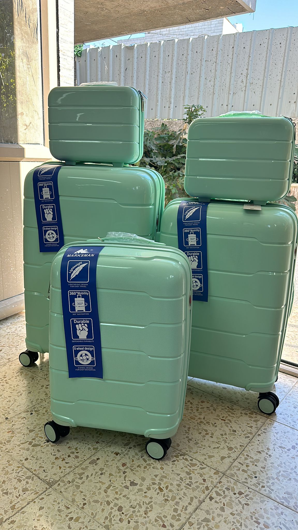 5-piece shatter-resistant silicone rubber travel bags