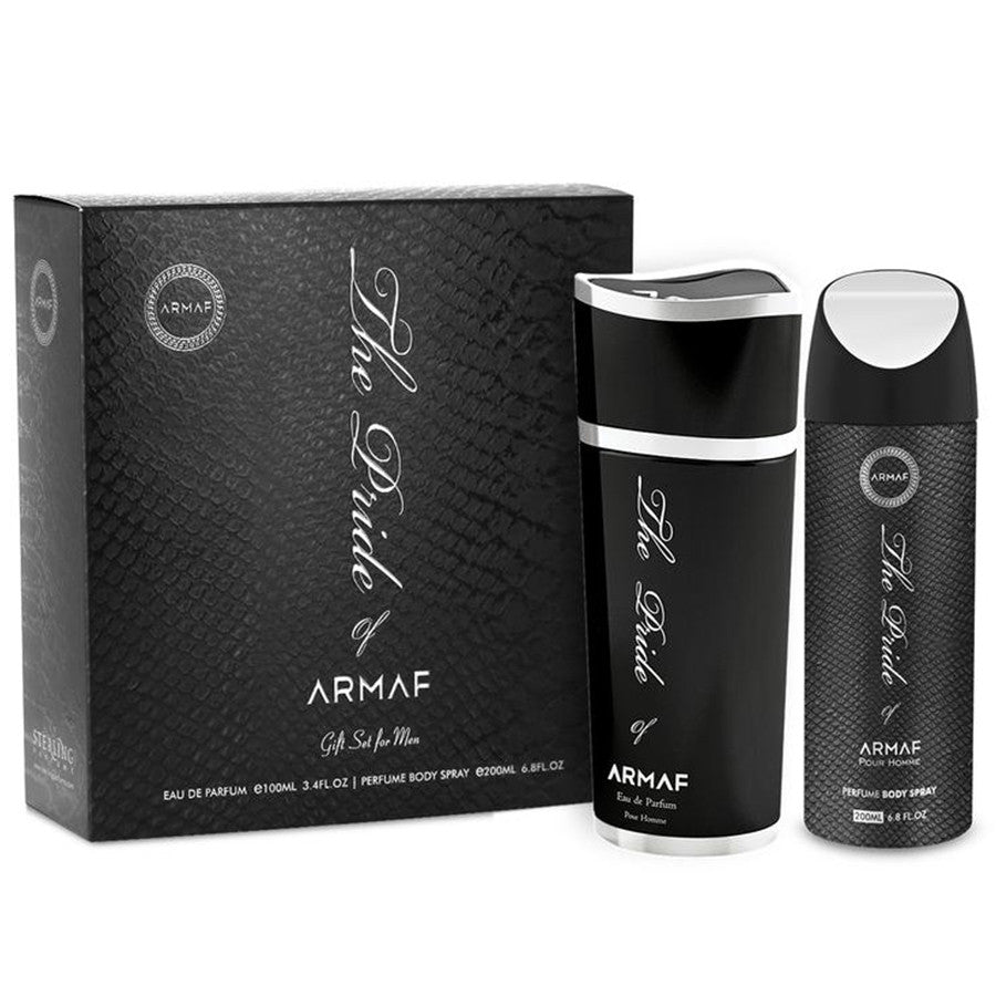 The Pride of Armaf Pour Homme For Men, Piece Gift Set, EDP 100ml Body Spray 200ml