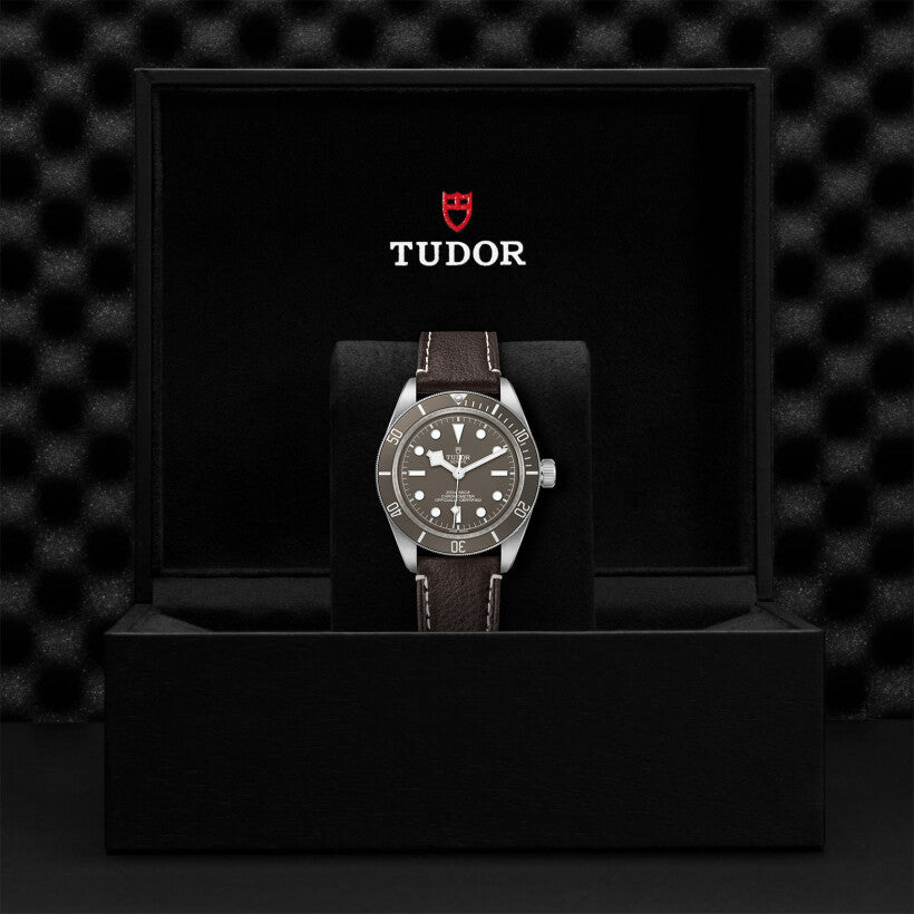 Men's Watch - TUDOR Black Bay 58 925 watch, 39 mm silver case, brown leather bracelet