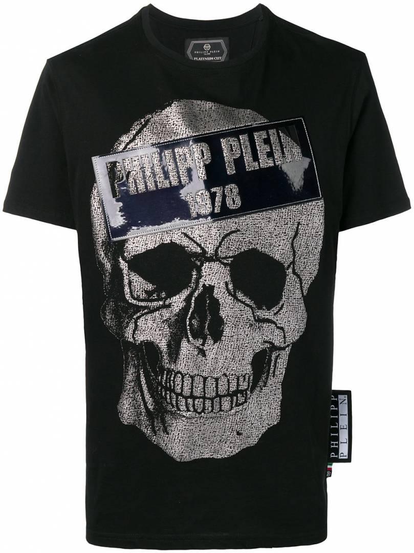 Men's Black T-Shirt Size S Philipp Plein s19c-mtk3075-pjy002n_02