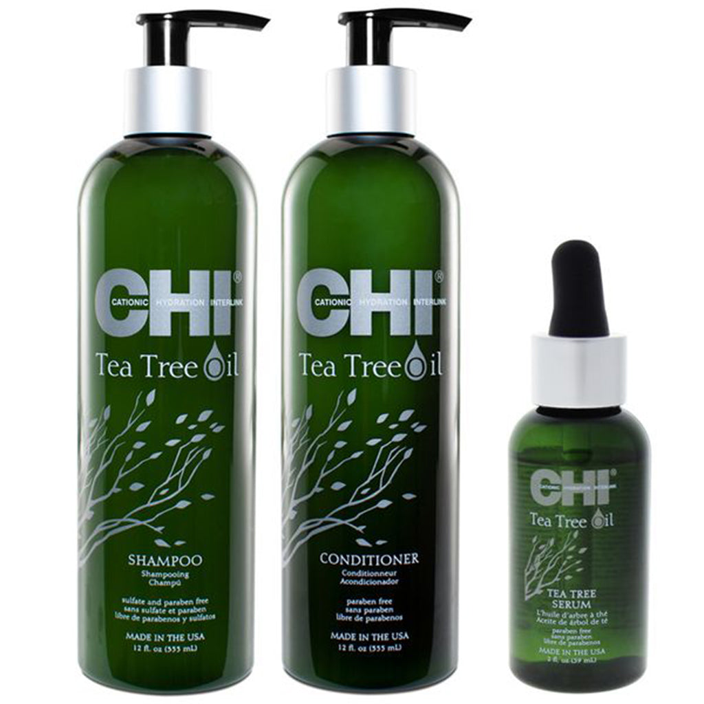 Chi hair care and treatment set, 3 pieces, shampoo + treatment + conditioner - CHI