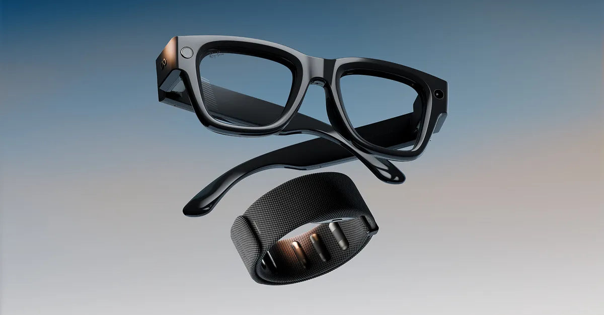 RAY-BAN META DISPLAY AI Glasses Black- Size LARGE / Neural Band Size 2 (Used)
