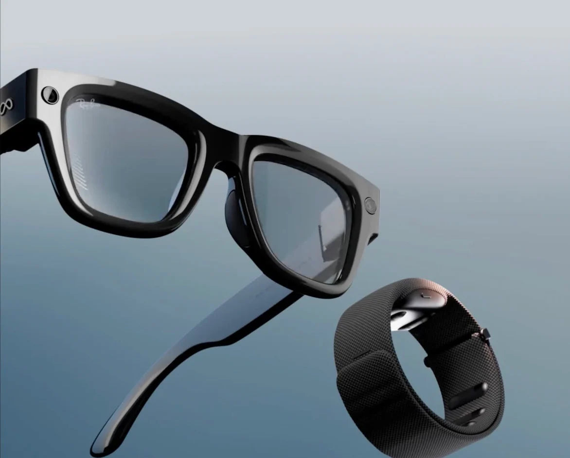 RAY-BAN META DISPLAY AI Glasses Black- Size LARGE / Neural Band Size 2 (Used)