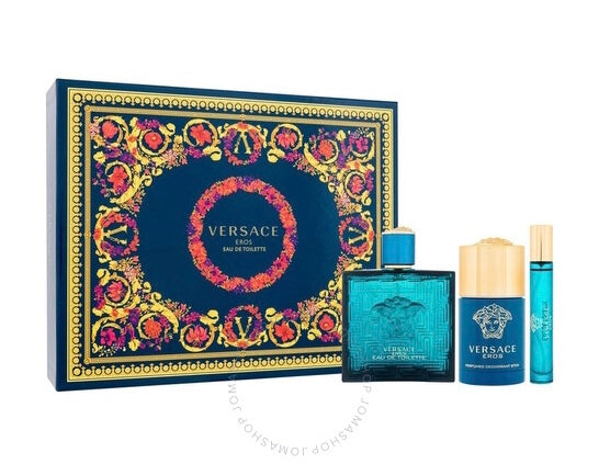 Versace Eros EDT 100Ml 3Pcs Set