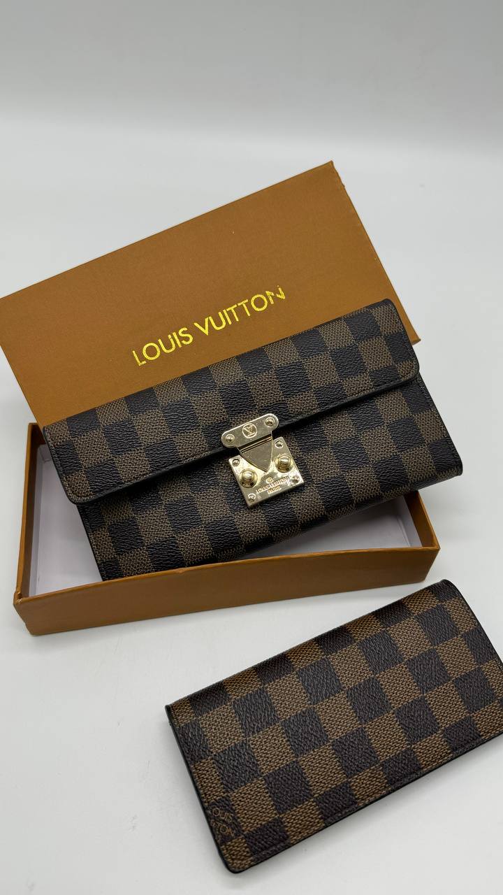 جزدان حجم كبير 2قطعة - LOUIS VUITTON