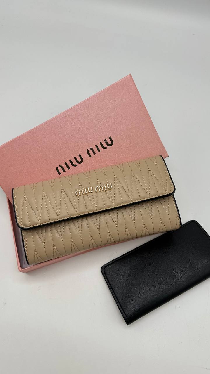 Large size wallets, 2 pieces - miu miu 