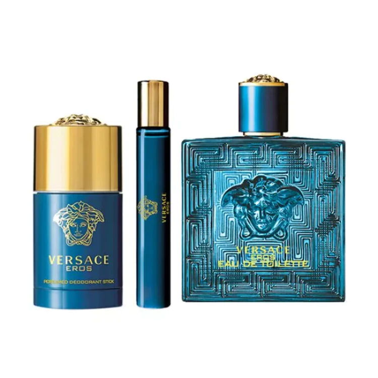 Versace Eros EDT 100Ml 3Pcs Set