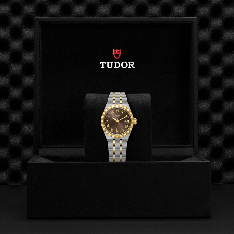 ساعة يد رجالية - TUDOR Royal watch, Yellow gold bezel