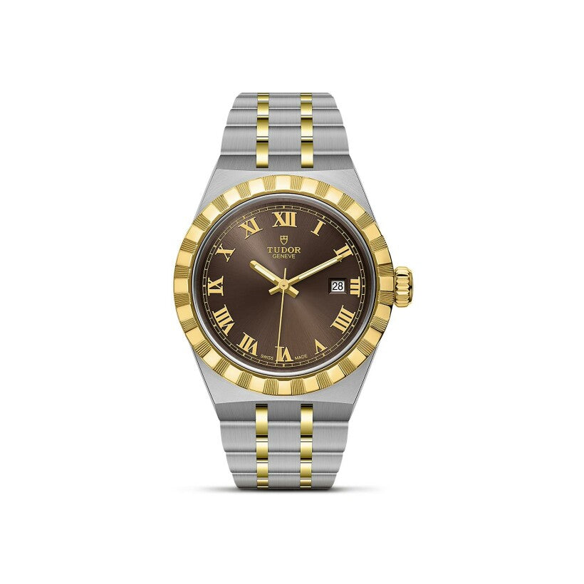 ساعة يد رجالية - TUDOR Royal watch, Yellow gold bezel