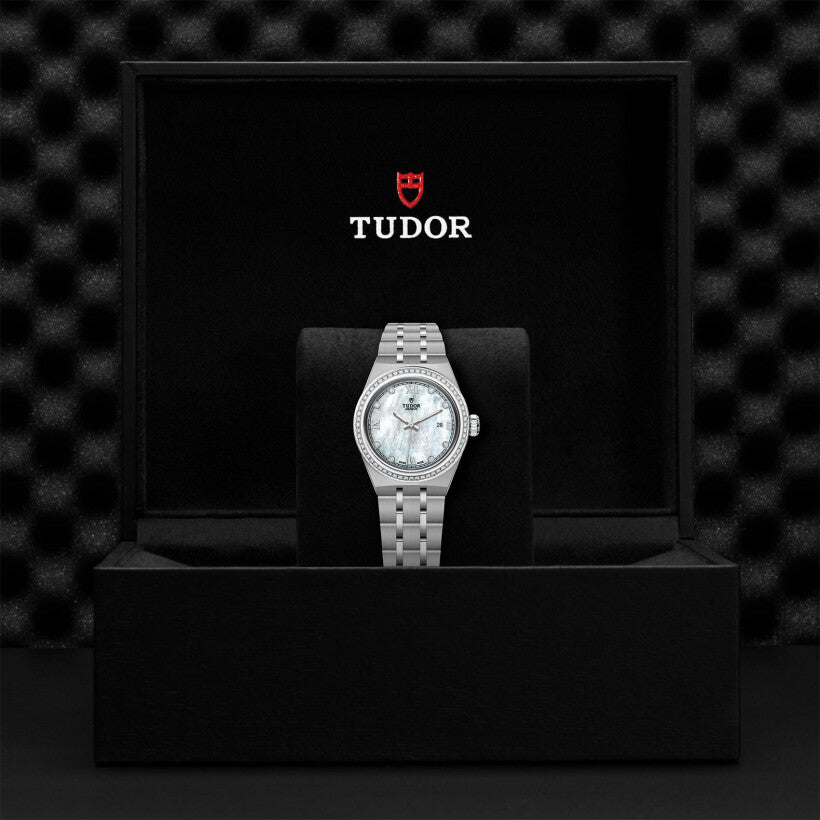 Men's watch - TUDOR Royal watch, 28 mm steel case, diamond-set dial