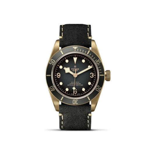 Men's Watch - TUDOR Black Bay Bronze watch, 43 mm bronze case, black leather strap