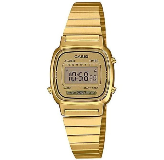 ساعة يد رقمية نسائية - CASIO la670wga-9