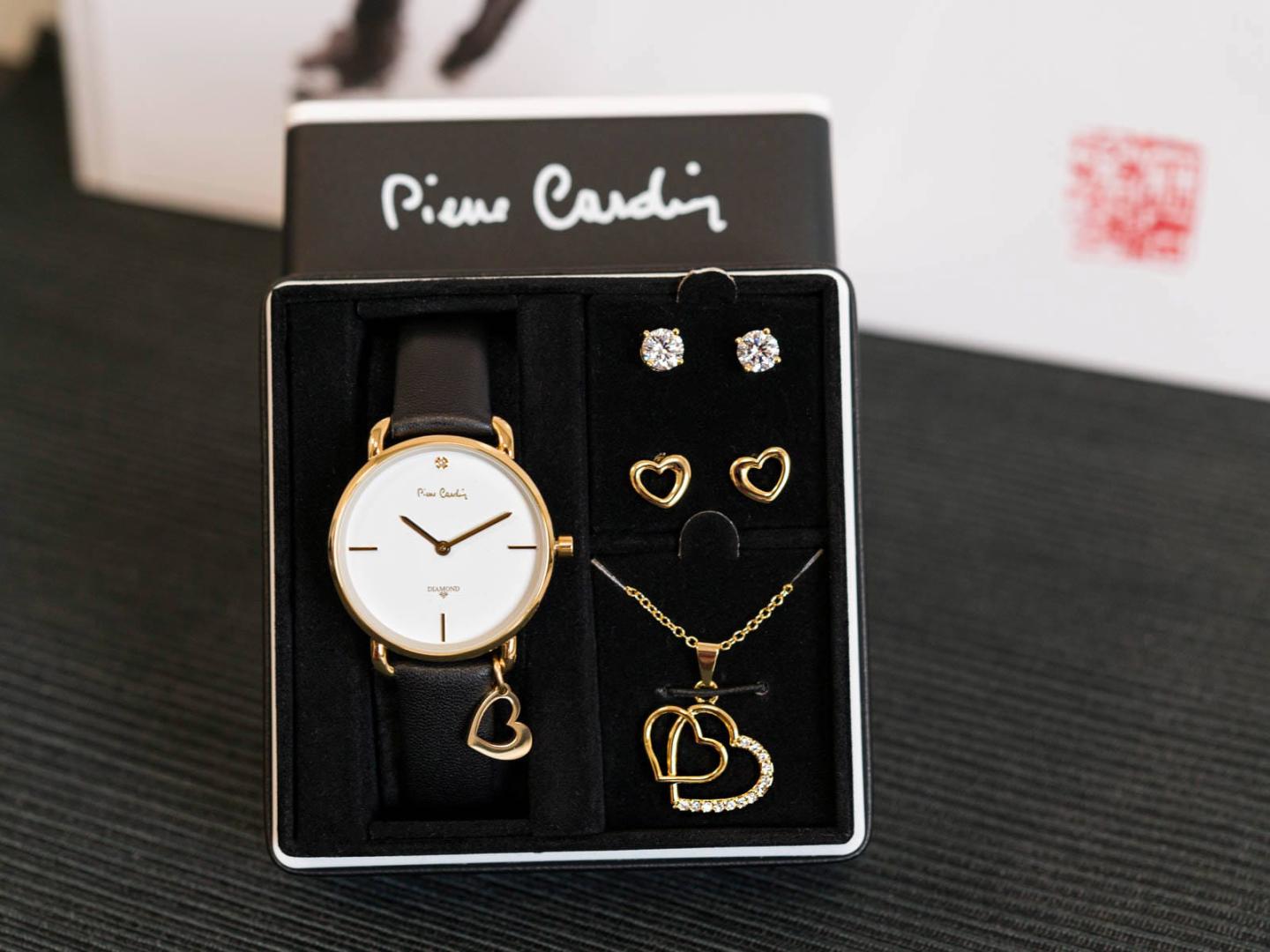 Women's watch with chain and earrings - PIERRE CARDIN