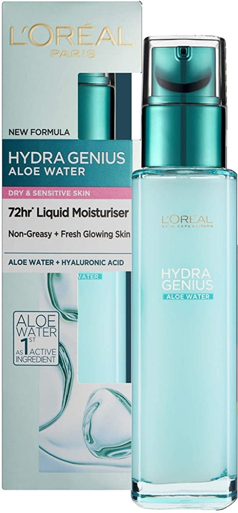 LOREAL HYDRA GENIUS ALOE WATER SKIN 70ML Dry and Sensitive Skin - LOREAL PARIS