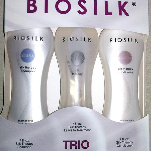 بيو سيلك طقم عناية بالشعر شامبو + كونديشنر + معالج للشعر -  BIOSILK