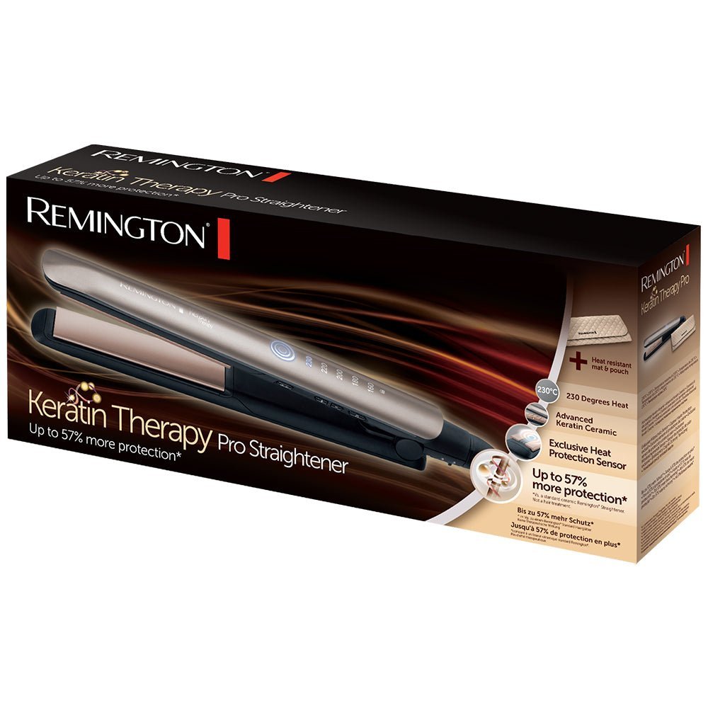 Remington Keratin Therapy Pro Straightener Up To 57% More Protection S8590